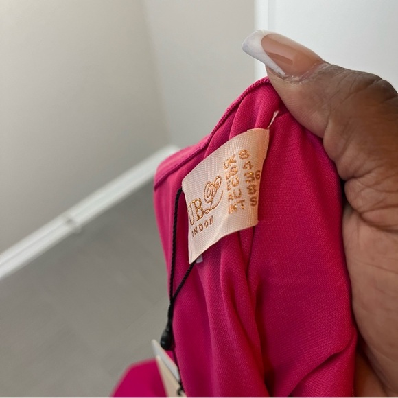 NEW ASOS Club L London Dress 4 Hot Pink Party Event Avant Garde Barbie Mini - Picture 8 of 11